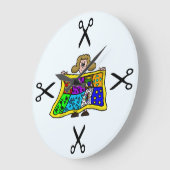 キルティングまたは裁縫ウォール時計 ラージ壁時計 (傾斜)