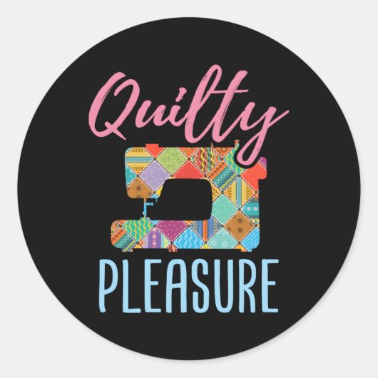 キルティングをテーマにしたキルターキルター裁縫機 ラウンドシール (正面)