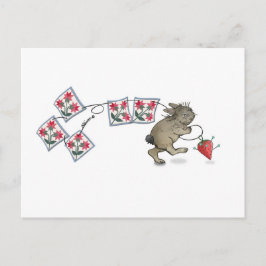 キルティングウサギ ポストカード
