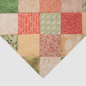キルティングカラフル正方形のコラージパターン 薄葉紙 (詳細)