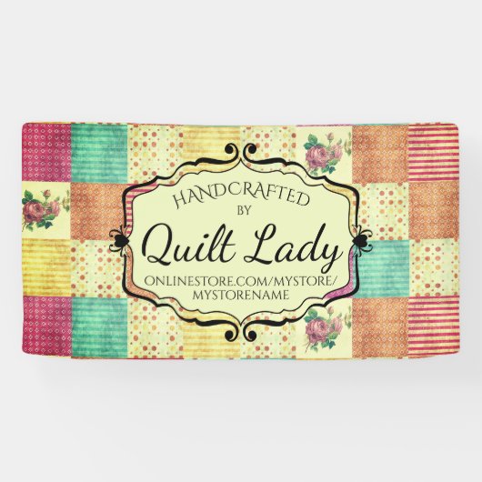 キルティングキルターグランジパッチワーク工芸ショーブース 横断幕 (横)