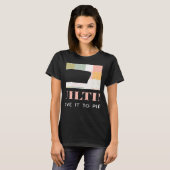 キルティングキルター裁縫機械布模様クイ Tシャツ (正面フル)