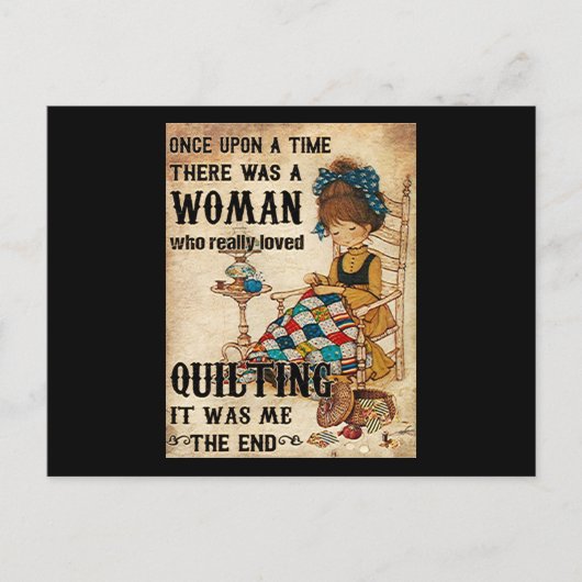 キルティングギフト |キルティング私が終わり ポストカード (正面)