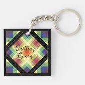 キルティングクイーンキーチェーン キーホルダー (裏面)