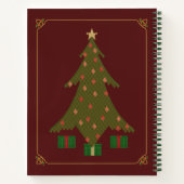 キルティングクリスマススパイラルノート ノートブック (裏面)