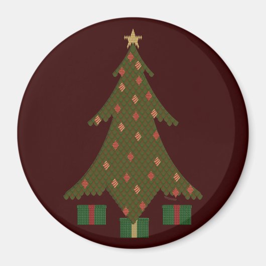 キルティングクリスマスマグネット マグネット (正面)