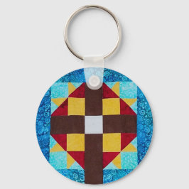 キルティングクロスキーチェーン キーホルダー