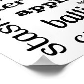 キルティングサブウェイアートトートポスター ポスター (角)