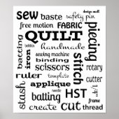 キルティングサブウェイアートトートポスター ポスター (正面)