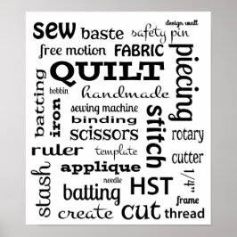 キルティングサブウェイアートトートポスター ポスター