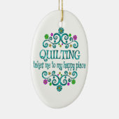 キルティングハッピープレース セラミックオーナメント (右)