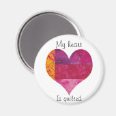 キルティングハート マグネット (正面/裏面)