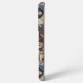 キルティングパッチワークカラフルコラージパターン SAMSUNG GALAXYケース (左側面)