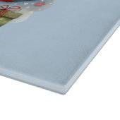 キルティングパッチワークサンタとクリスマスの星 カッティングボード (角)