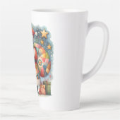 キルティングパッチワークサンタとクリスマスの星 カフェラテマグ (右)