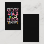 キルティングフおもしろいレンズのクイルターガールズプレゼント 名刺 (正面/裏面)