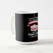 キルティングファブおもしろいリックキルター コーヒーマグカップ (正面左)