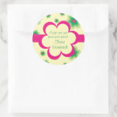 キルティングフローラギフトシール ラウンドシール (バッグ)