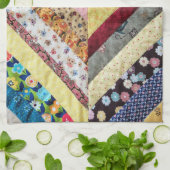 キルティングプリントパターン キッチンタオル (折り畳み)