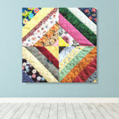 キルティングプリントパターン キャンバスプリント (インサイチュ (ウッドフロア))