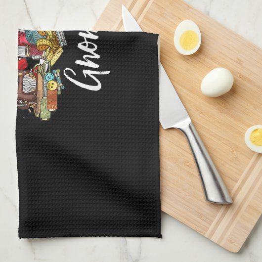 キルティングマイグノーミークリスマス格言休日 キッチンタオル (四つ折り)