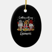 キルティングマイグノーミークリスマス格言休日 セラミックオーナメント (正面)