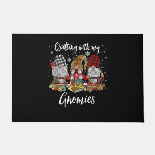 キルティングマイグノーミークリスマス格言休日 ドアマット (正面)