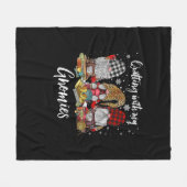 キルティングマイグノーミークリスマス格言休日 フリースブランケット (正面(横))