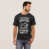 キルティング中かそれについて考え中 ミセス シームストレス Tシャツ (正面フル)