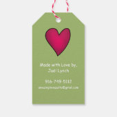 キルティング事業製品ラベル ギフトタグ (裏面)