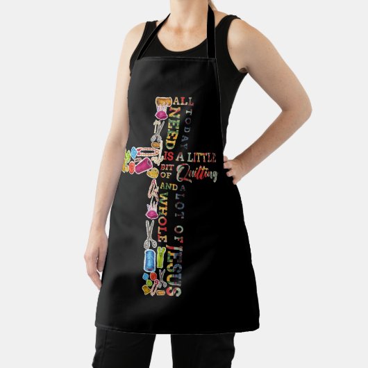 キルティング信仰イエス・キリスト教全体を横断 エプロン (インサイチュ)