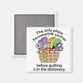 キルティング前家事 マグネット (正面/裏面)