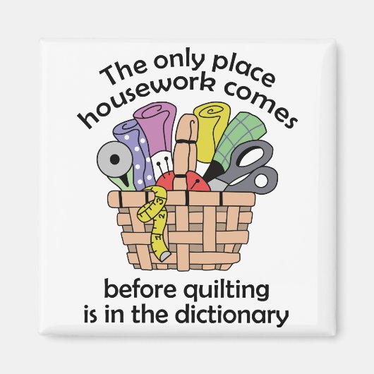 キルティング前家事 マグネット (正面)