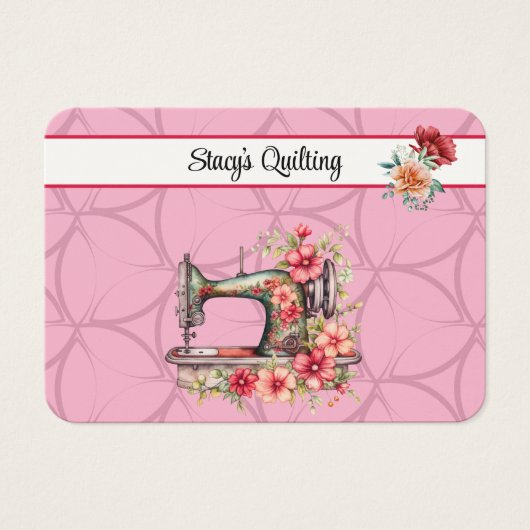 キルティング又は裁縫名刺 (正面)