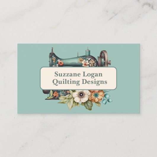 キルティング又は裁縫名刺 名刺 (正面)