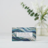 キルティング及びパッチワークデザイン 名刺 (スタンド正面)