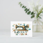 キルティング名刺の改訂 名刺 (スタンド正面)