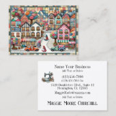 キルティング名刺 名刺 (正面/裏面)