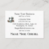 キルティング名刺 名刺 (裏面)