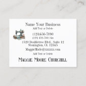 キルティング名刺 名刺 (裏面)