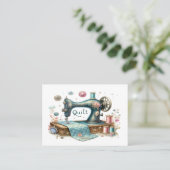 キルティング名刺 名刺 (スタンド正面)