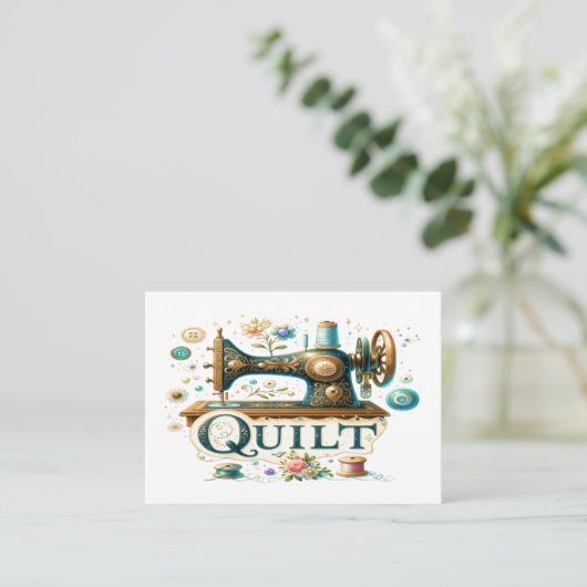 キルティング名刺 名刺 (スタンド正面)