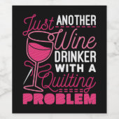 キルティング問題を抱えたもう一つのワインの飲み屋 ワインラベル (シングルラベル)