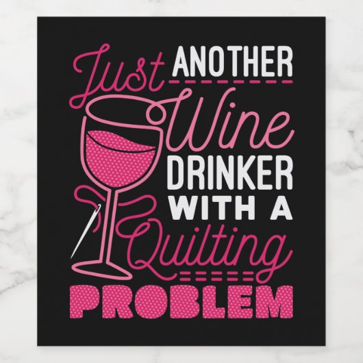 キルティング問題を抱えたもう一つのワインの飲み屋 ワインラベル (シングルラベル)