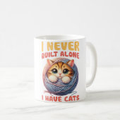 キルティング大好き 猫と一緒 コーヒーマグカップ (正面右)