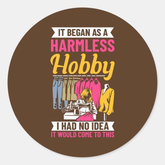 キルティング引用文裁縫布製下水道人 ラウンドシール (正面)