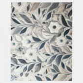 キルティング抽象デザイン フリースブランケット (正面)