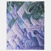 キルティング抽象デザイン フリースブランケット (正面)