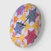 キルティング時計 ラージ壁時計 (傾斜)