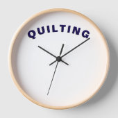 キルティング時間 壁時計 (正面)